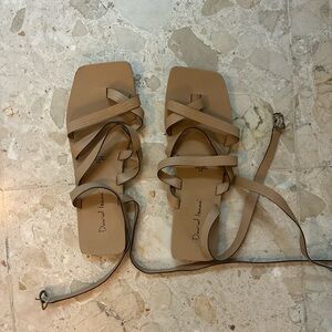 Tan Minimalist Flat Sandals